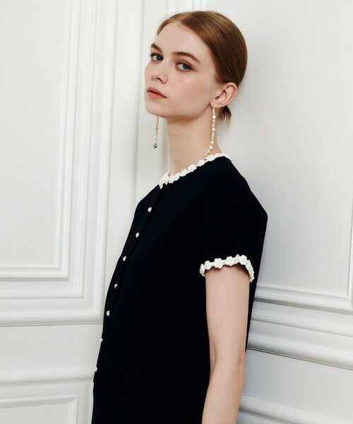 allureville / アルアバイル カーディガン・ボレロ | 【LOULOU WILLOUGHBY】クロッシェフラワージャケットカーディガン | 詳細11