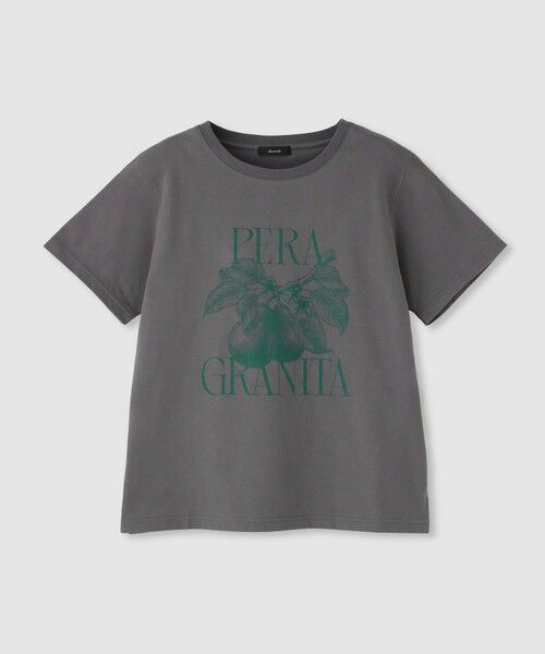 allureville / アルアバイル Tシャツ | ボタニカルグラフィックＴシャツ（グレー (92)）