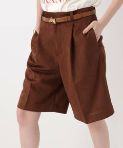 allureville / アルアバイル ショート・ハーフ・半端丈パンツ | フェイクスェードショートパンツ