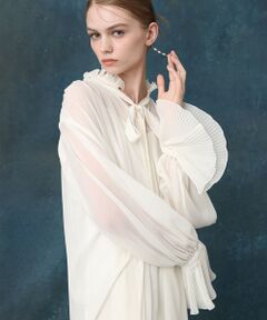 allureville / アルアバイル ロング・マキシ丈ワンピース | 【LOULOU WILLOUGHBY】プリーツディテールシフォンワンピース
