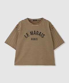 allureville / アルアバイル Tシャツ | カレッジライクロゴボーダーＴシャツ