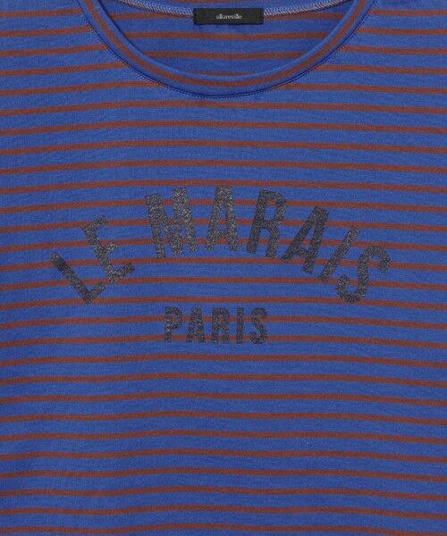 allureville / アルアバイル Tシャツ | カレッジライクロゴボーダーＴシャツ | 詳細11