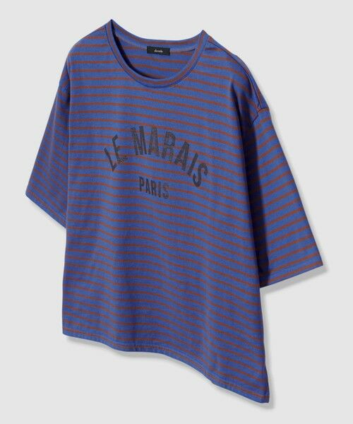 allureville / アルアバイル Tシャツ | カレッジライクロゴボーダーＴシャツ | 詳細7