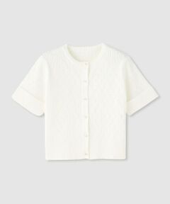 allureville / アルアバイル カーディガン・ボレロ | アイレット半袖カーディガン