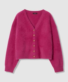 allureville / アルアバイル カーディガン・ボレロ | カシミヤブレンドファー加工Vカーディガン