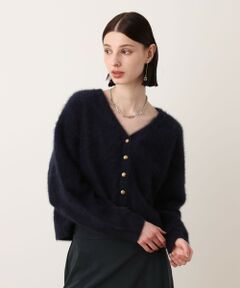 allureville / アルアバイル カーディガン・ボレロ | カシミヤブレンドファー加工Vカーディガン