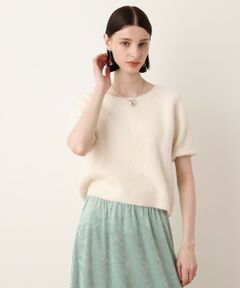 allureville / アルアバイル ニット・セーター | WEB ルミネ別注 カシミヤブレンドファー加工半袖プルオーバー