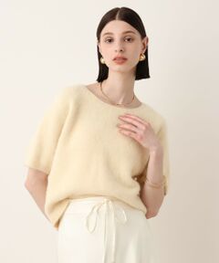 allureville / アルアバイル ニット・セーター | WEB ルミネ別注 カシミヤブレンドファー加工半袖プルオーバー