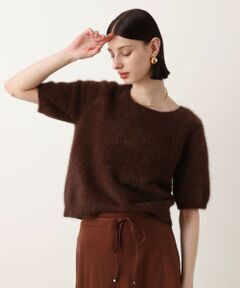 allureville / アルアバイル ニット・セーター | WEB ルミネ別注 カシミヤブレンドファー加工半袖プルオーバー