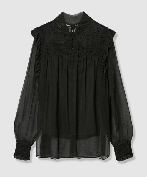 allureville / アルアバイル シャツ・ブラウス | シルクシフォンシャーリングブラウス | 詳細12