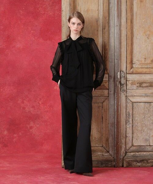 allureville / アルアバイル シャツ・ブラウス | シルクシフォンシャーリングブラウス | 詳細5