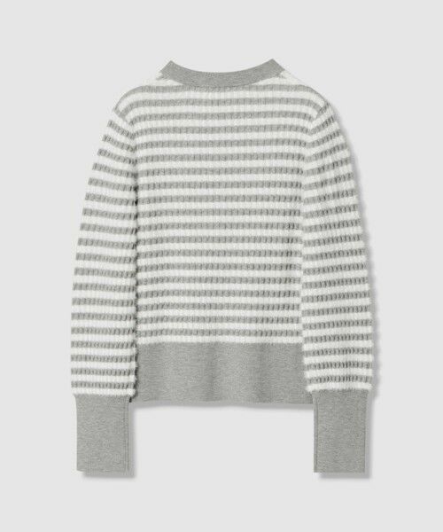 allureville / アルアバイル カーディガン・ボレロ | WEB限定 フェザーボーダーキーネックカーディガン | 詳細11