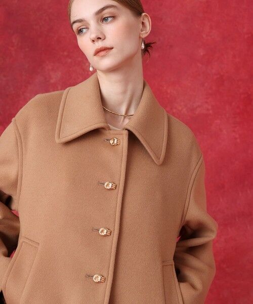 allureville / アルアバイル ダッフルコート | シャルムビーバーショートコート（キャメル (84)）