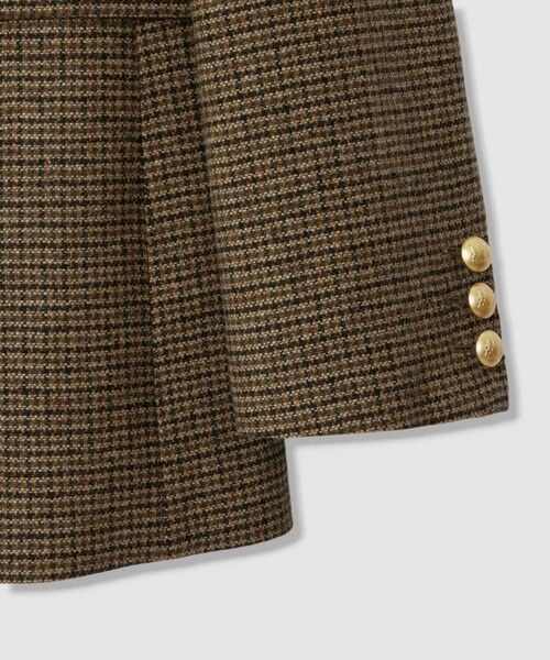 allureville / アルアバイル ノーカラージャケット | ハウンドトゥースダブルジャケット | 詳細4