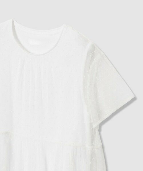 allureville / アルアバイル カットソー | ドットチュールレイヤーT | 詳細1