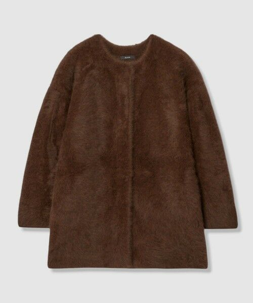 allureville / アルアバイル ダッフルコート | カシミヤブレンドファー加工コート（ブラウン (81)）