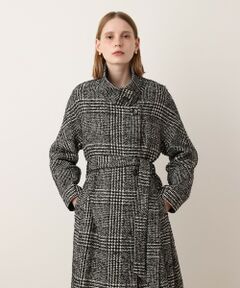 allureville / アルアバイル トレンチコート | グレンチェックスタンドカラーコート