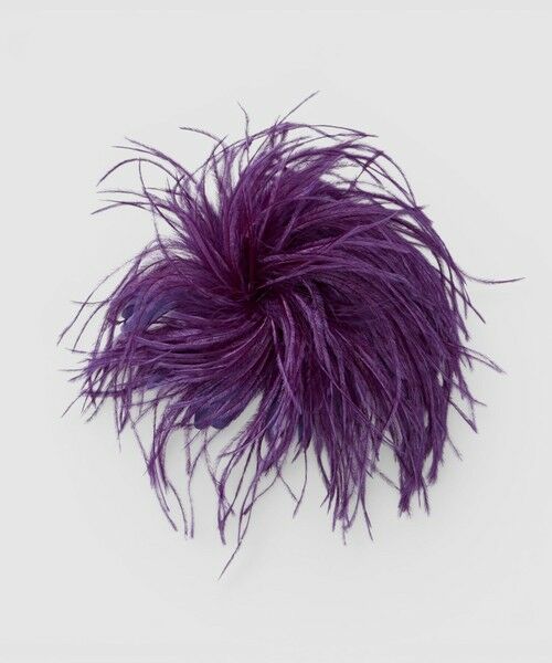 allureville / アルアバイル ブローチ・コサージュ | 【INDRESS(インドレス)】OSTRICH FEATHER BROOCH（パープル (51)）