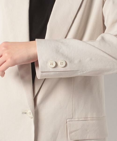 ＊＊allureville / アルアバイル テーラードジャケット | バイオリネンストレッチロングジャケット | 詳細5