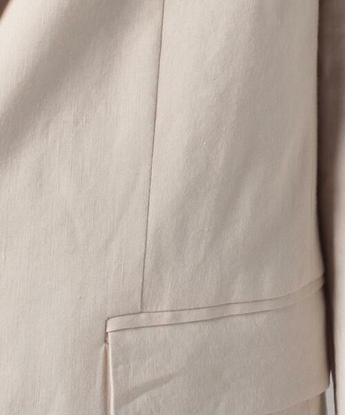 ＊＊allureville / アルアバイル テーラードジャケット | バイオリネンストレッチロングジャケット | 詳細8