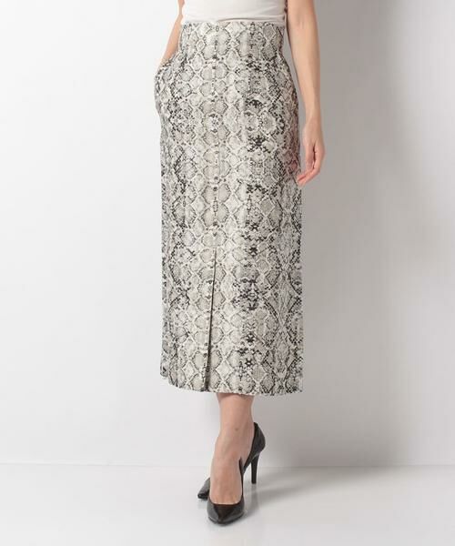 ＊＊allureville / アルアバイル スカート | パイソンプリントナロースカート | 詳細1