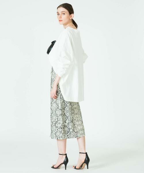 ＊＊allureville / アルアバイル スカート | パイソンプリントナロースカート | 詳細11