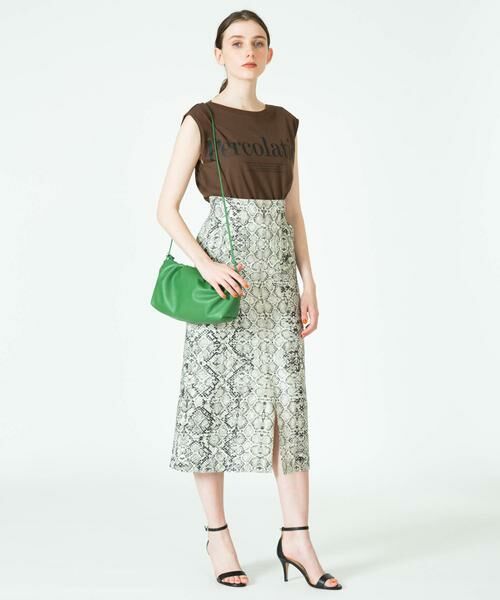 ＊＊allureville / アルアバイル スカート | パイソンプリントナロースカート | 詳細9
