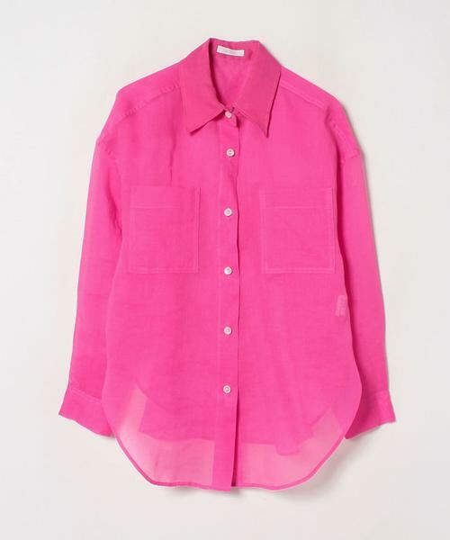 AURALEEオーラリーオーガンジーシャツピンク AURALEE オーラリー 24SS HARD TWIST FINX ORGANDY SHIRT シャツ
