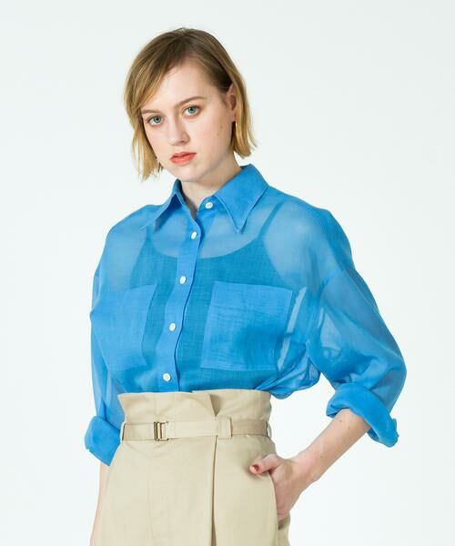 専用 今期 plage オーガンジーシアーシャツ セール】 ソフト