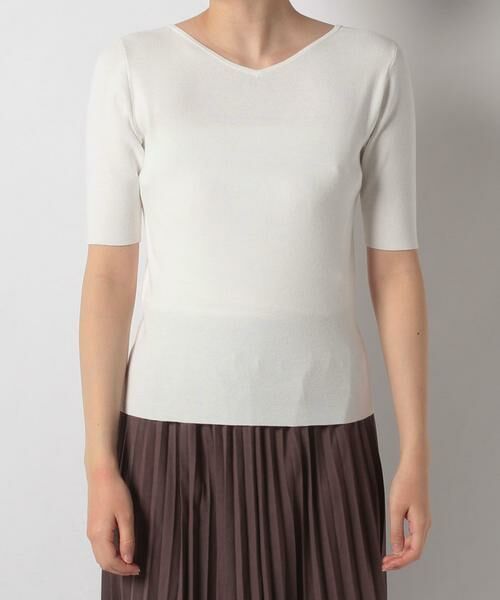 ＊＊allureville / アルアバイル ニット・セーター | レーヨンポリ前後2WAYプルオーバー | 詳細5