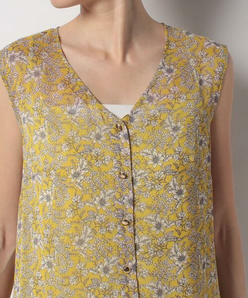 ＊＊allureville / アルアバイル ワンピース | レトロフラワーＡラインノースリワンピース | 詳細4