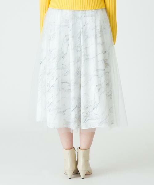 ＊＊allureville / アルアバイル スカート | マーブルプリントシアーレイヤリングスカート | 詳細11