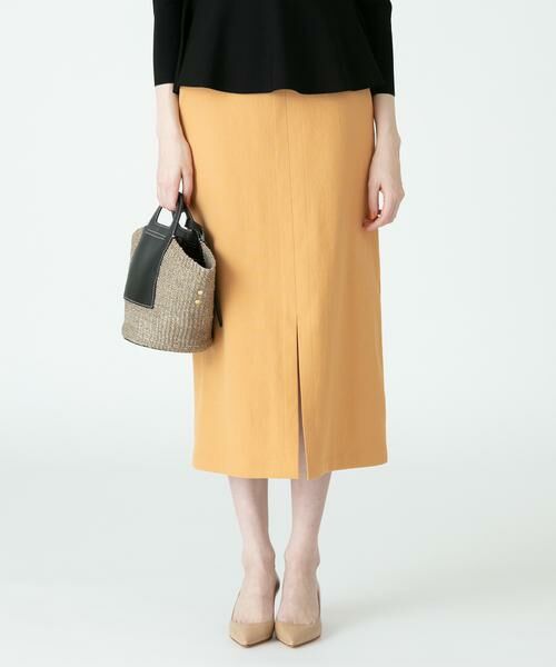 ＊＊allureville / アルアバイル スカート | シェルタリングソフトＡラインスカート（オレンジ）