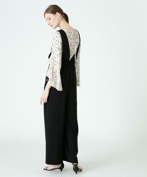新品　ALEGRE ダブルクロスサロペット　ブラック ALEGRE]ダブルクロスサロペット | KOBUNSHA SELECT SHOP