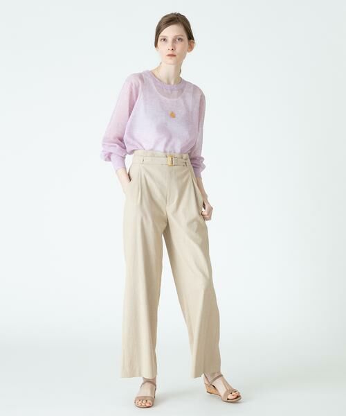 ＊＊allureville / アルアバイル ニット・セーター | ラミーメランジシアープルオーバー | 詳細8