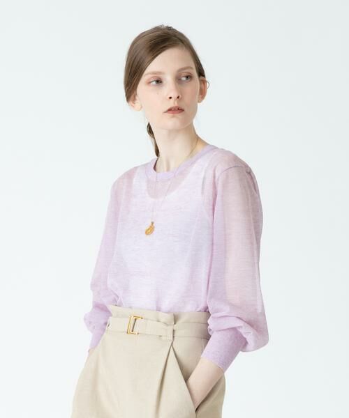 ＊＊allureville / アルアバイル ニット・セーター | ラミーメランジシアープルオーバー | 詳細9