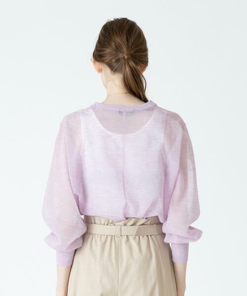 ＊＊allureville / アルアバイル ニット・セーター | ラミーメランジシアープルオーバー | 詳細11