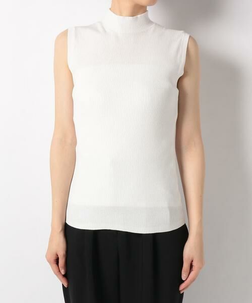 ＊＊allureville / アルアバイル ニット・セーター | コットンモダールリブモックネック | 詳細1