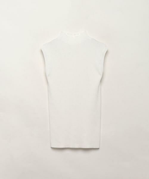 ＊＊allureville / アルアバイル ニット・セーター | コットンモダールリブモックネック（オフホワイト）