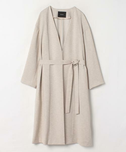 ＊＊allureville / アルアバイル その他アウター | リネンライクガウンコート（ライトベージュ）