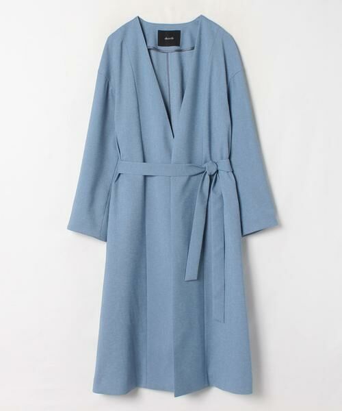 ＊＊allureville / アルアバイル その他アウター | リネンライクガウンコート（ブルー）