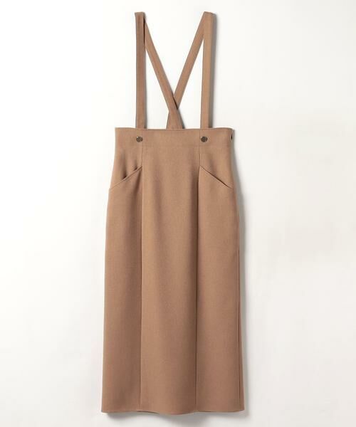 Y's ウールサロペット ロングスカート セール】 ウールライクメタル釦サロペットスカート （スカート