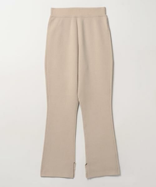 ＊＊allureville / アルアバイル その他パンツ | LANAスムーススリットフレアパンツ（ライトベージュ）