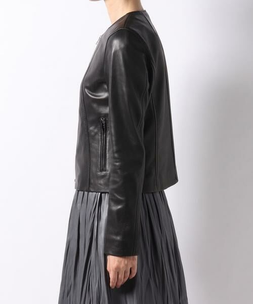 ＊＊allureville / アルアバイル その他アウター | レザークルーネックブルゾン | 詳細2