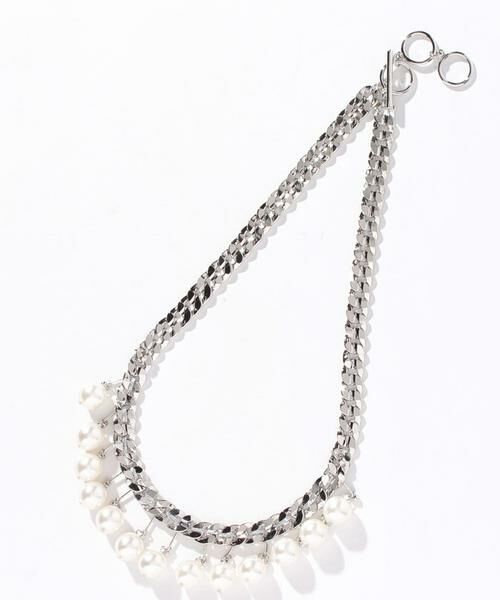 ＊＊allureville / アルアバイル ネックレス・ペンダント・チョーカー | スウィングパールキヘイチェーンネックレス（シルバー）