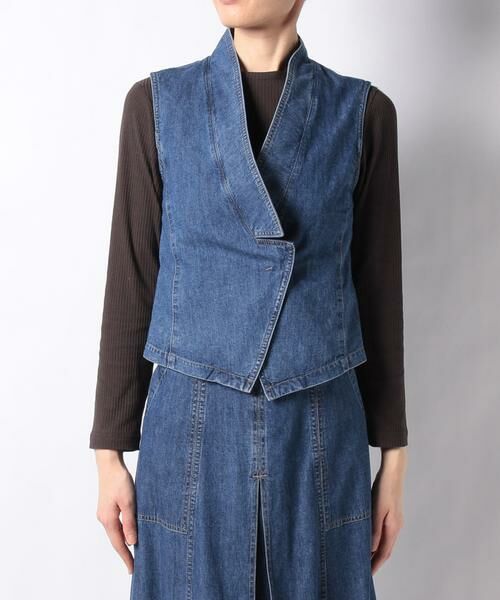 セール】 デニムショートジレ （ベスト）｜＊＊allureville