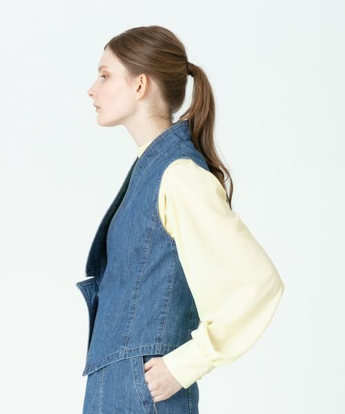 セール】 デニムショートジレ （ベスト）｜＊＊allureville
