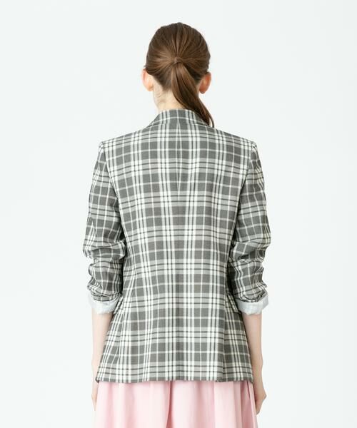 セール】 チェックダブルジャケット （テーラードジャケット