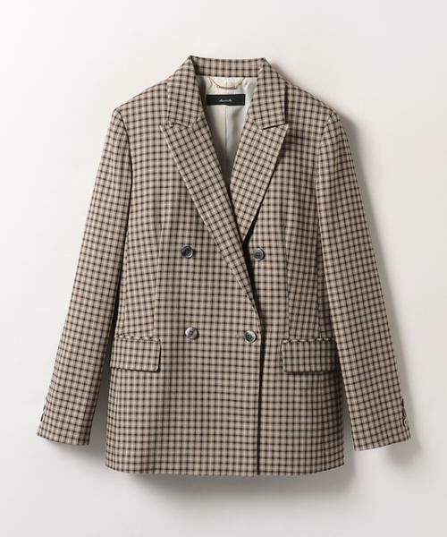 セール】 チェックダブルジャケット （テーラードジャケット