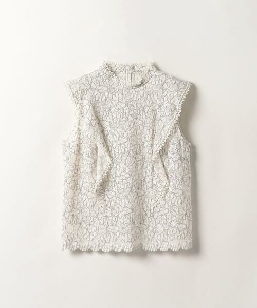 ＊＊allureville / アルアバイル シャツ・ブラウス | レースカスケードブラウス（オフホワイト）